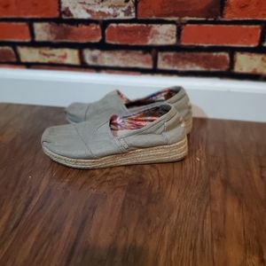 Bobs wedge slip-on shoes